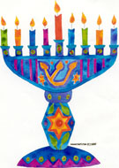 Hanukkah design by Jessica Sporn