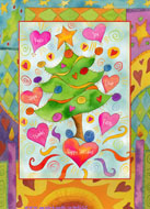 Whimsical Christmas design by Jessica Sporn