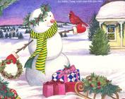 Snowman with presents by Judith Cheng