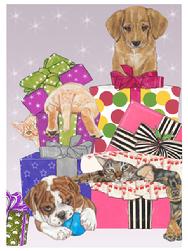 puppies, presents
