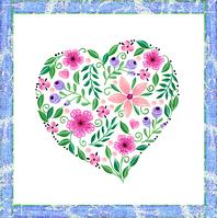 Jennifer Lewis paints beautiful whimsical flowers, hearts, dogs, cats, botanicals.  She is also a talented calligrapher.