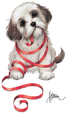 puppy design from the Harrison Collection