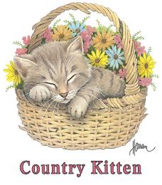 kitten design from the Harrison Collection
