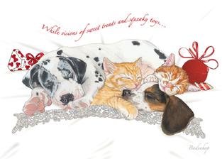puppies, kittens, Christmas