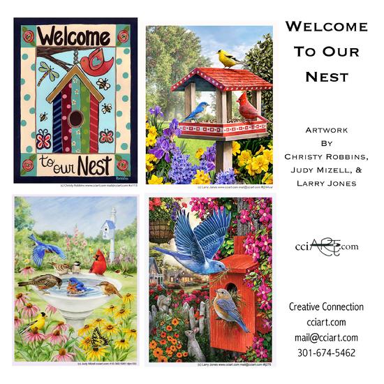 Four new birdhouse/feeder designs by Christy Robbins, Judy Mizell and Larry Jones