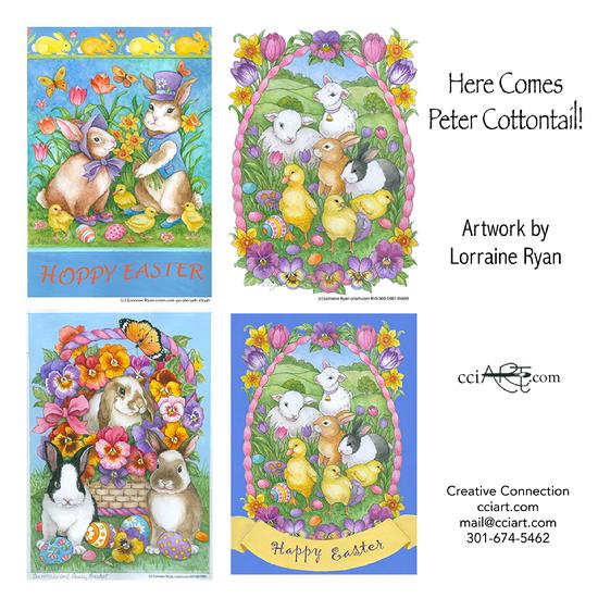 Bunnies, Florals, Chicks, Easter eggs and more!